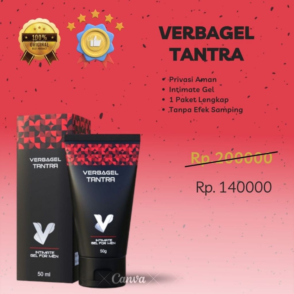 Tantra verba gel BPOM Verbagel original pembesar mr p ampuh permanen ORI BABAD