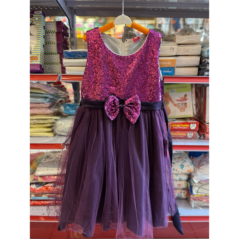 dress pesta anak warna ungu, baju pesta anak, gaun pesta anak perempuan, dress ulang tahun anak, dre