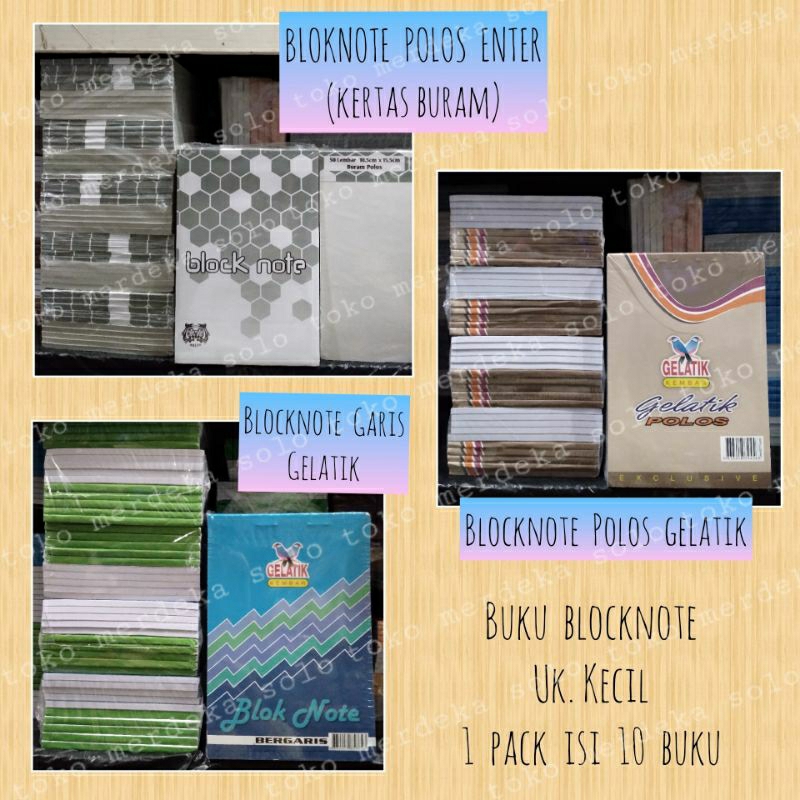 

Buku Blocknote Kecil