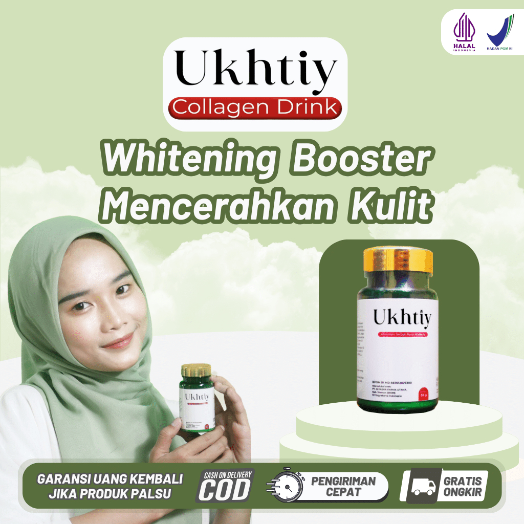 Ukhtiy Collagen 100% Original - Collagen Premium Pemutih Badan, Ukhtiy Pemutih Badan Ukhtiy Original