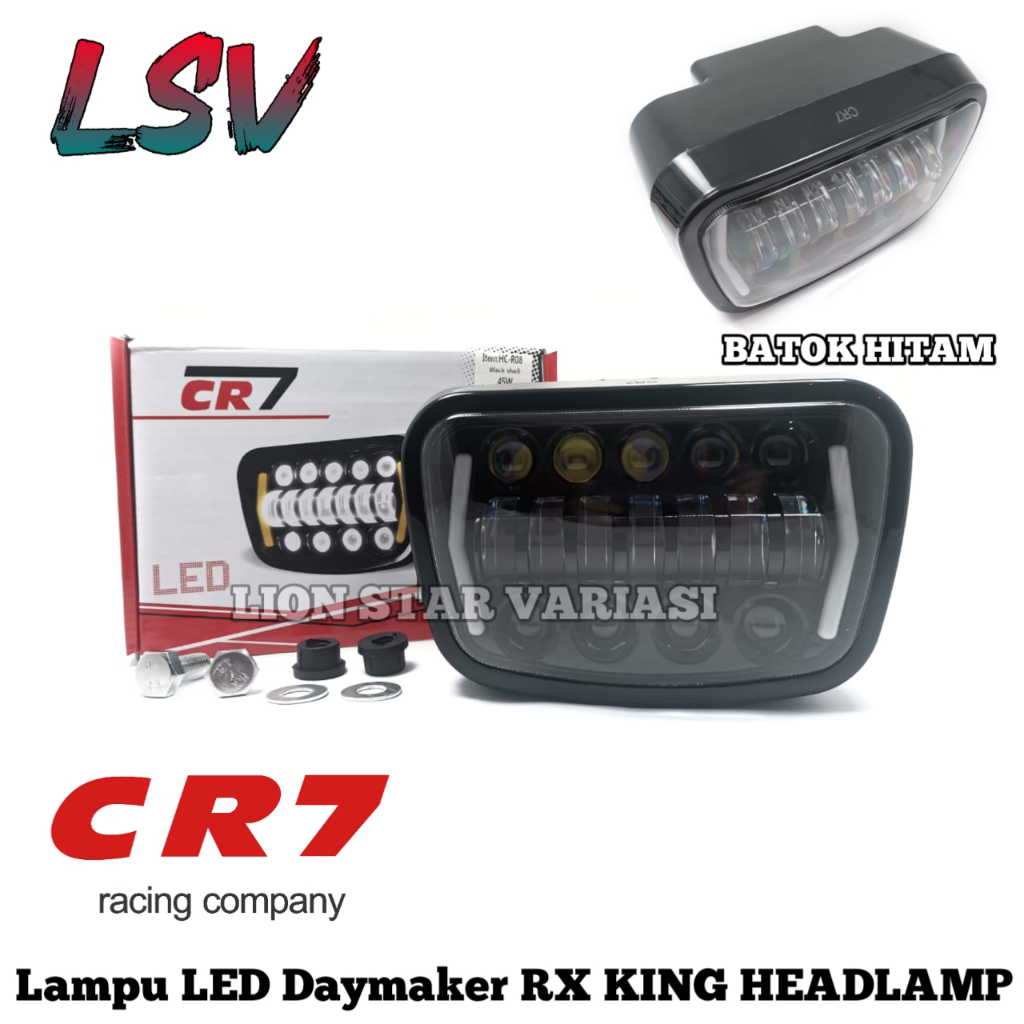 Lampu Depan RX King Oval 16 Mata LED Headlamp RX King GL 100 Oval 16 Mata LED New CR7 Plus Batokan