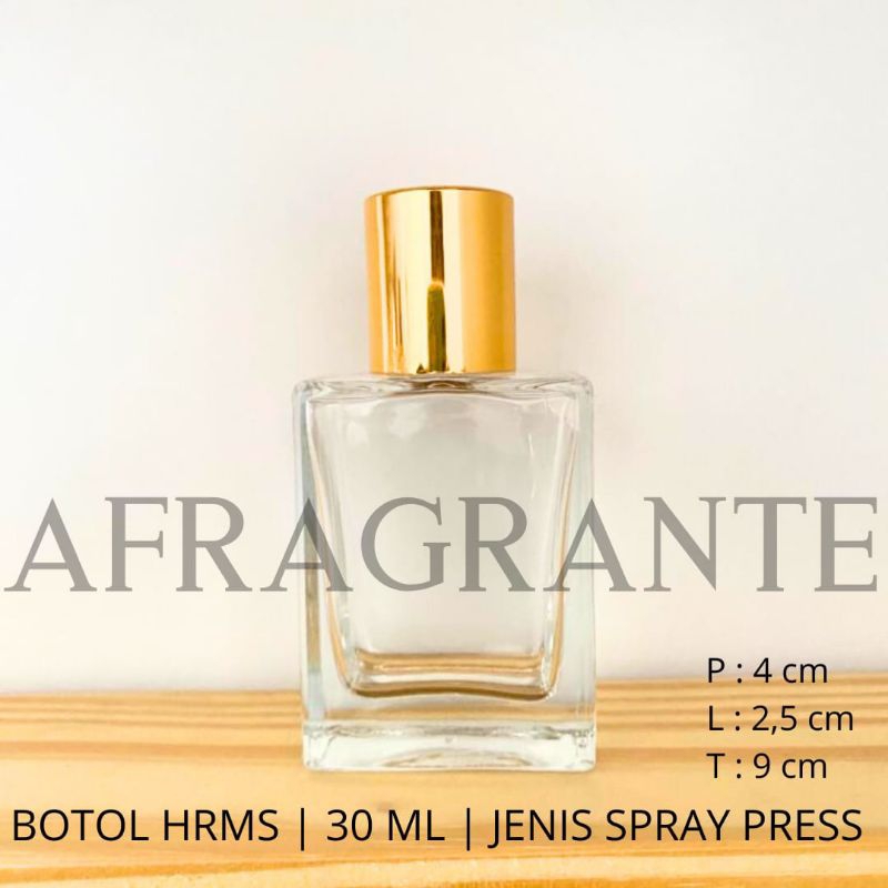 botol parfum hrm*ss 30 ml gold press-botol parfume 30 ml kotak- botol parfum isi ulang- botol parfum