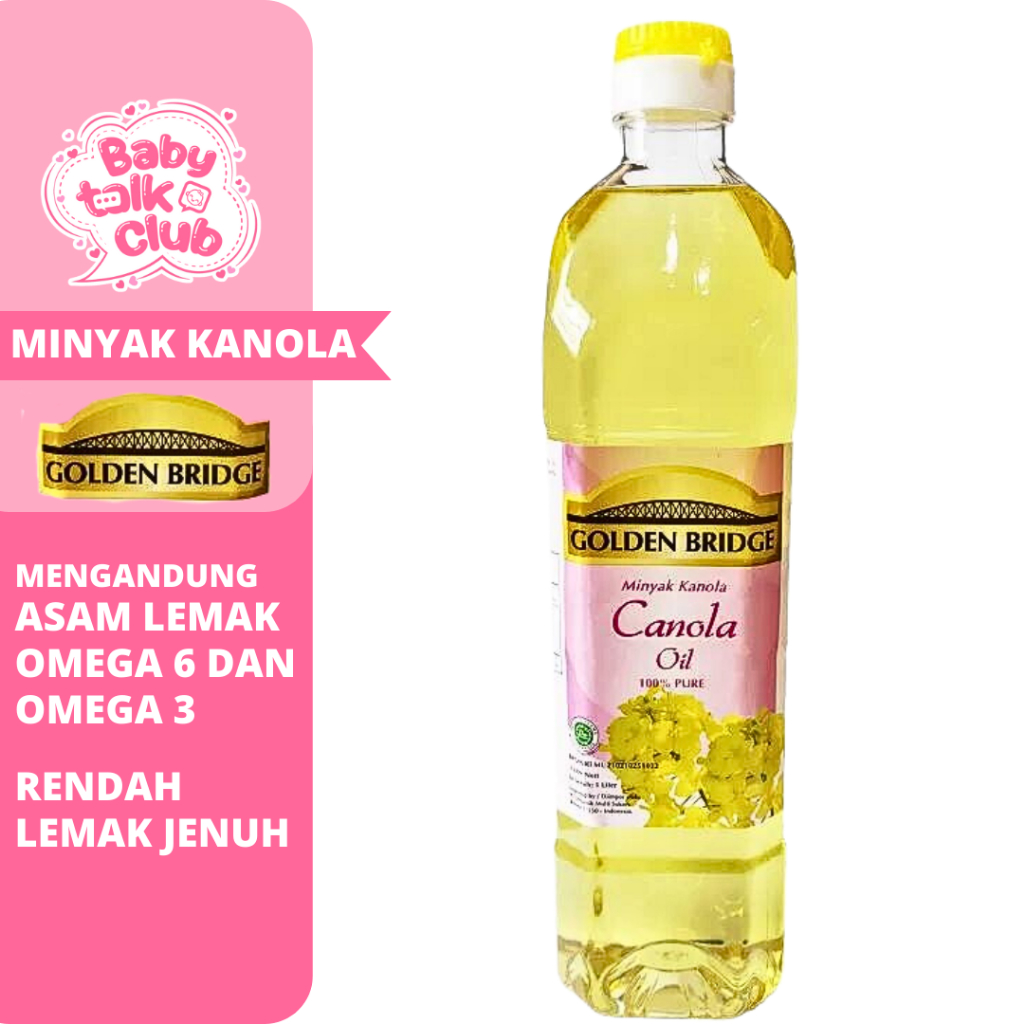 

Golden Bridge Canola Oil Minyak Kanola Lemak Tambahan MPASI Kemasan 1000ml