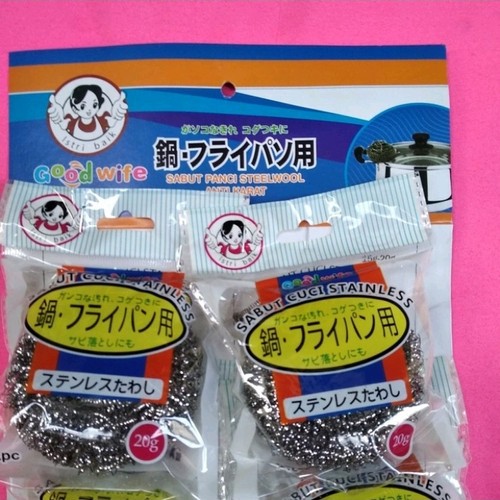 SR Sabut Cuci Besi Kawat Spon Spons Anti Karat Good Wife