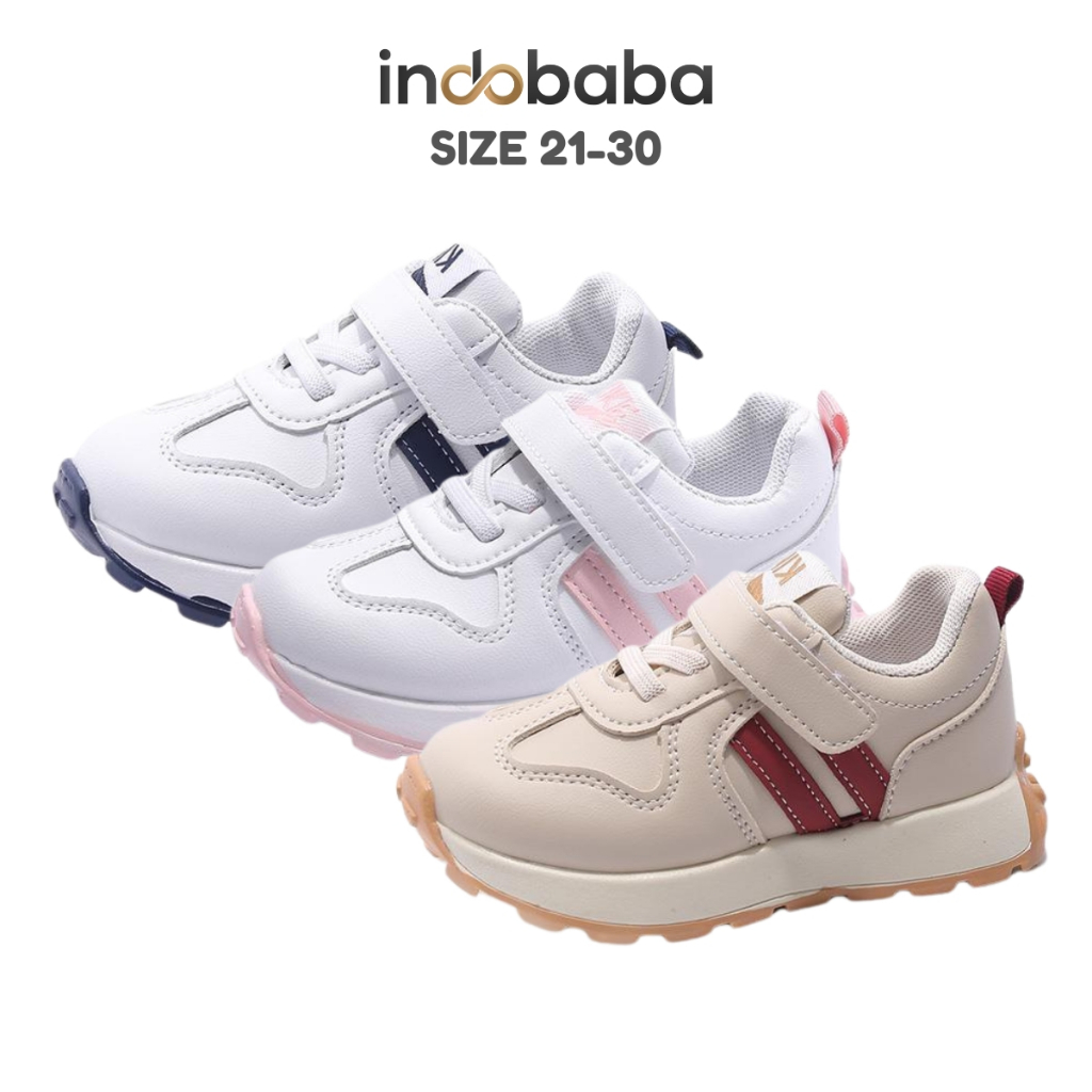 indobaba | Sepatu Anak Perempuan Sneakers Anak Import Fashion Usia 1-5 Tahun S163