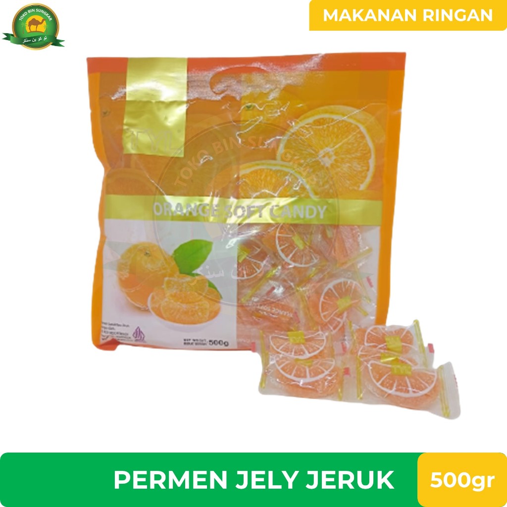 

TYL Permen Jelly Jeruk -500gr-Orange Soft Candy TYL Permen Jelly Jeruk -500gr-Orange Soft Candy (Sudah HALLAL)