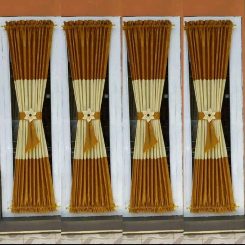 Gorden Aestetik minimalis model kupu2 bahan tebal