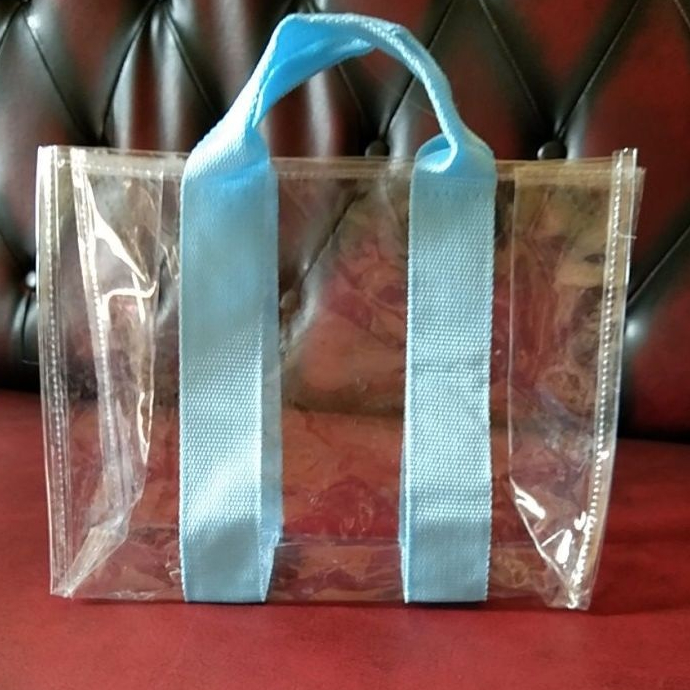 tote bag transparant tas mika tebal handbag 25x10x20
