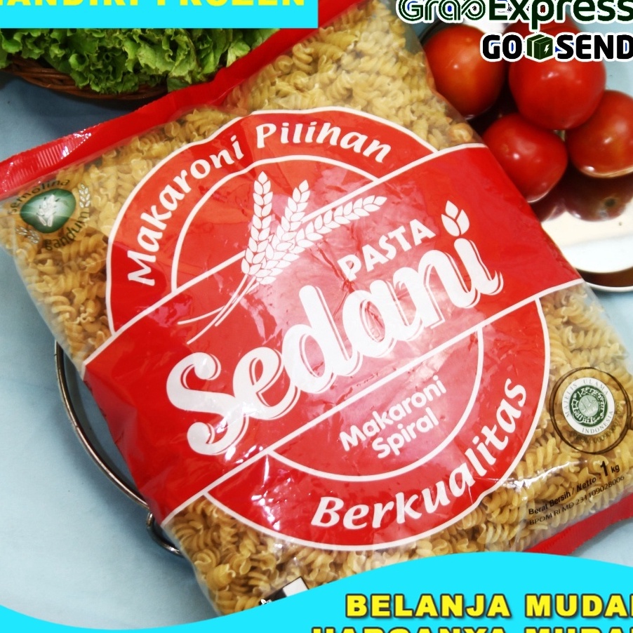 

KODE VBG198 SEDANI Makaroni Spiral 1kg