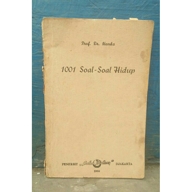 buku Hamka - 1001 Soal-soal Hidup - Prof. Dr.Hamka (asli/original) - Bulan Bintang, Djakarta 1966.