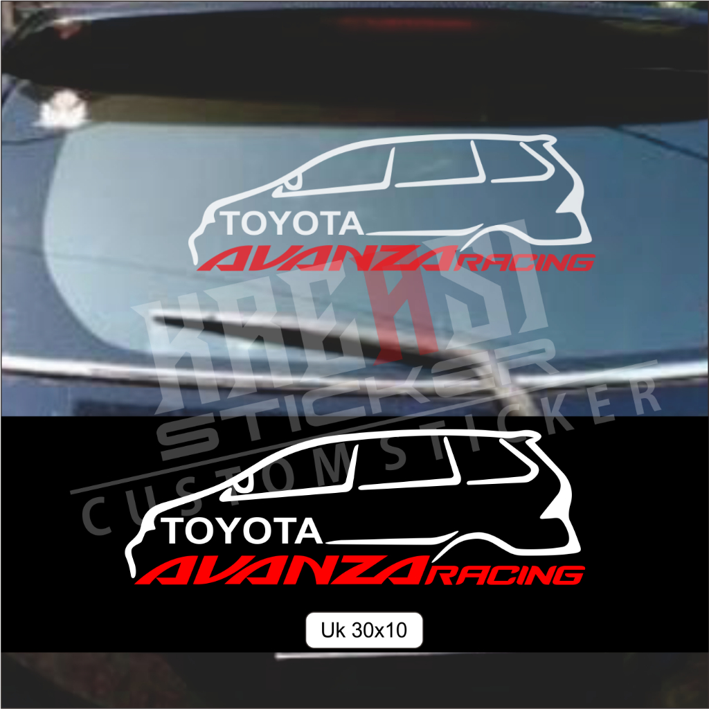 STIKER AVANZA RACING STICKER MOBIL AVANZA RACING