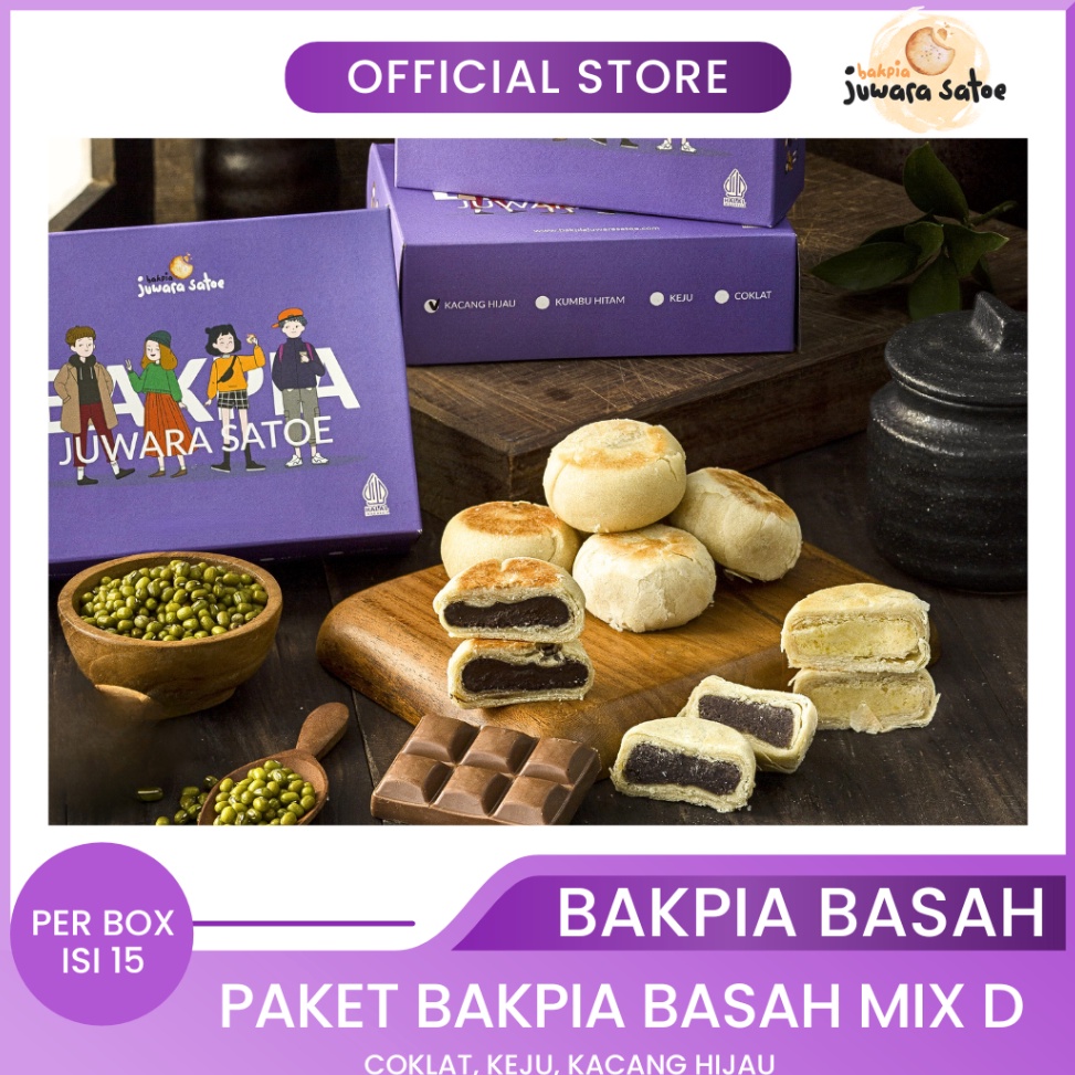 

[ 3 BOX ] PAKET BAKPIA BASAH MIX D (ORI, COKLAT, KEJU) - BAKPIA JUWARA SATOE OLEH OLEH KHAS JOGJA 0i8md