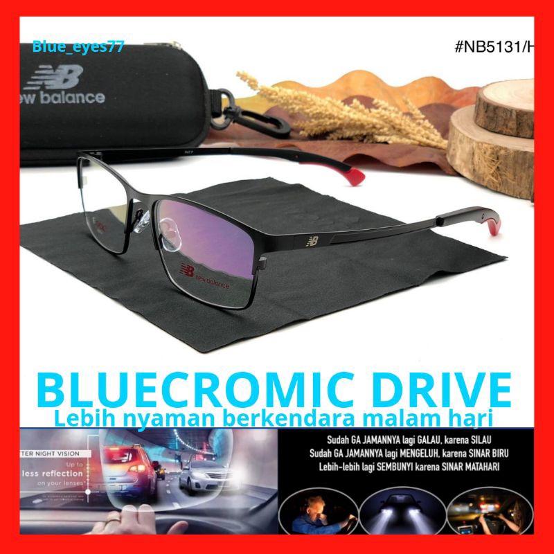 NARK3 - Frame Kacamata Pria Sporty | Bluecromic Minus Pria / Kacamata Minus Photocromic Blueray 3 in