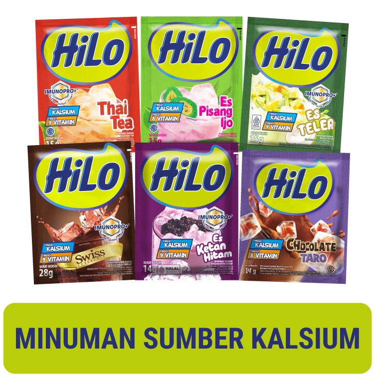 

TIPE TWQ899 HiLo Dessert 10 Sachet / 1 Renceng - Minuman Sumber Kalsium - Pilih Rasa di Varian (Tidak Bisa Mix Rasa)