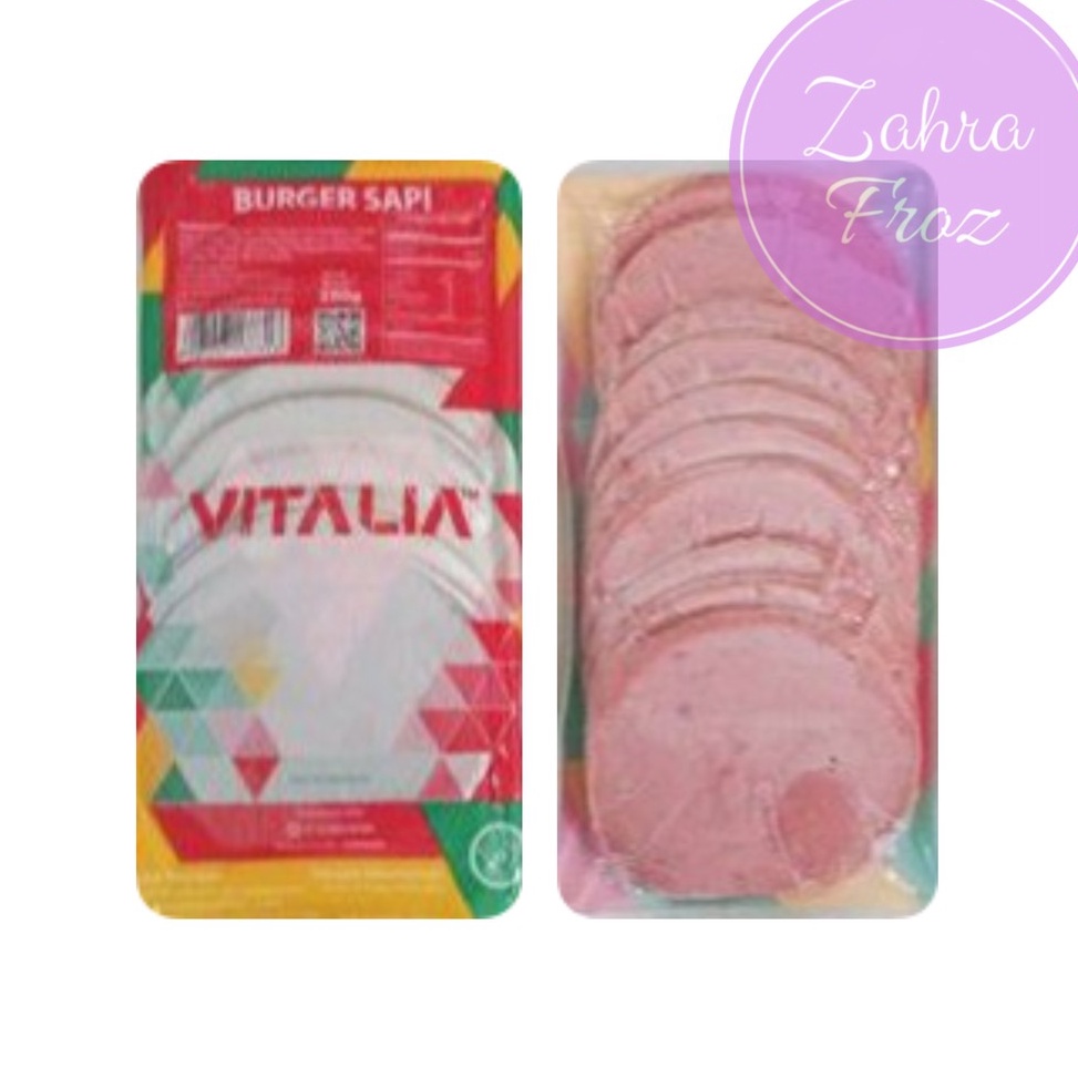 

modelTipe YQP873 PROMO VITALIA BURGER SAPI | DAGING BURGER | 250 GR