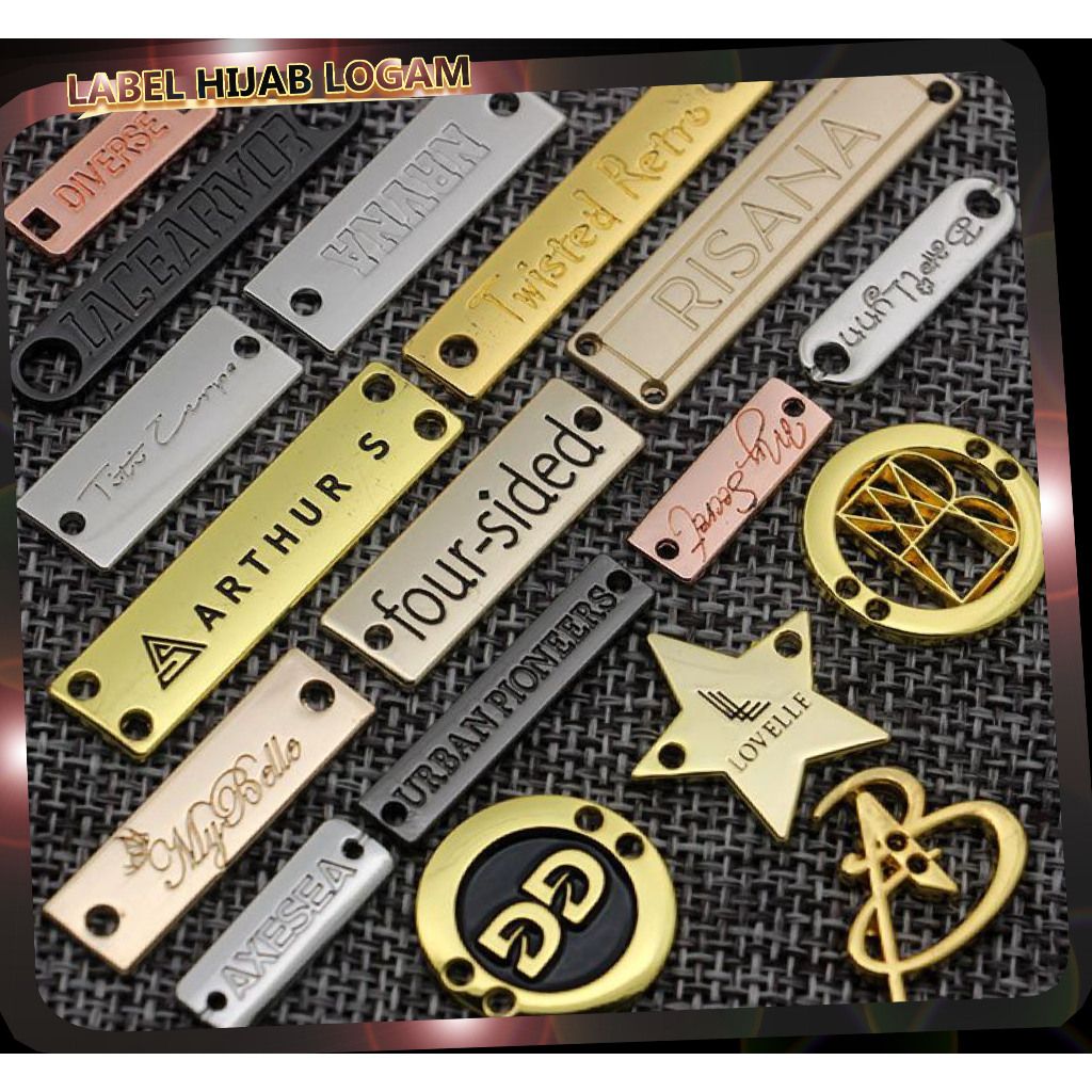 label hijab custom alloy harga murah di Bandung aksesoris jilbab kerudung dan khimar proses 4 hari