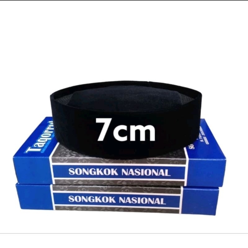 Peci Hitam Songkok Taqorrub/kopeah Taqorrub Polos AC Tinggi 7