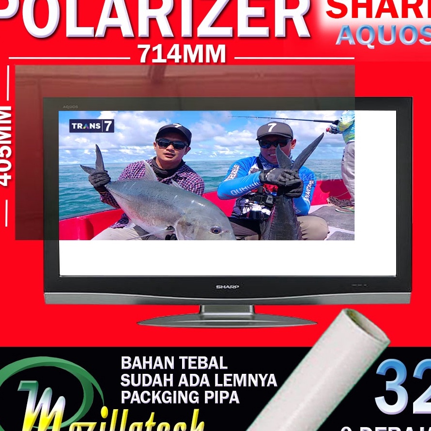 Model Baru POLARIZER SHARP AQUOS 32 POLARIS POLARIZER TV LCD SHARP 32 INCH IN