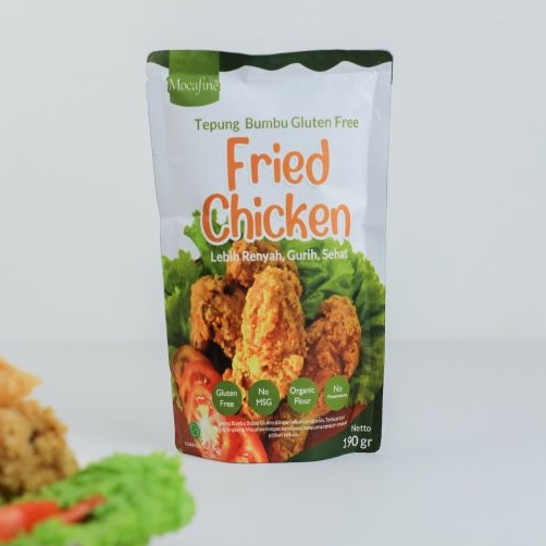 

GZ99 MOCAFINE Tepung Gluten Free Fried Chicken by Rumah Mocaf - Tanpa MSG - Tanpa Pengawet - Halal - 190 gram ➬Bestseller
