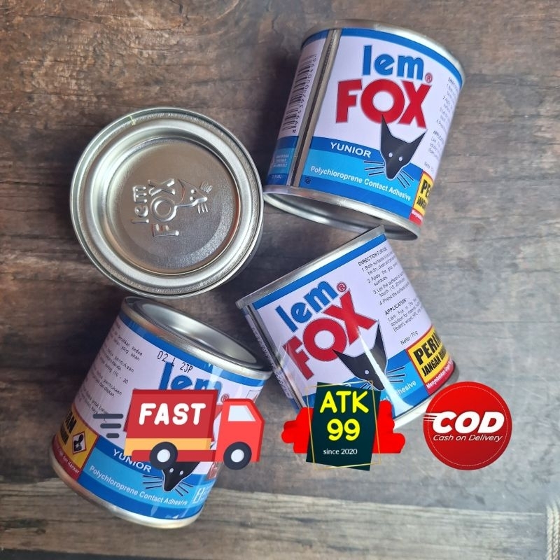 

Lem FOX kaleng 70gr BIRU/Lem Serbaguna/Lem Super/Lem Sepatu