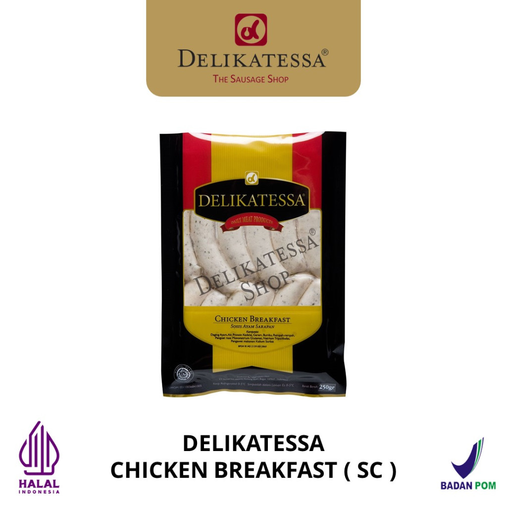 

Delikatessa Chicken Breakfast (SC) 250 gr Sosis Ayam Sarapan Hotel Horeca Halal