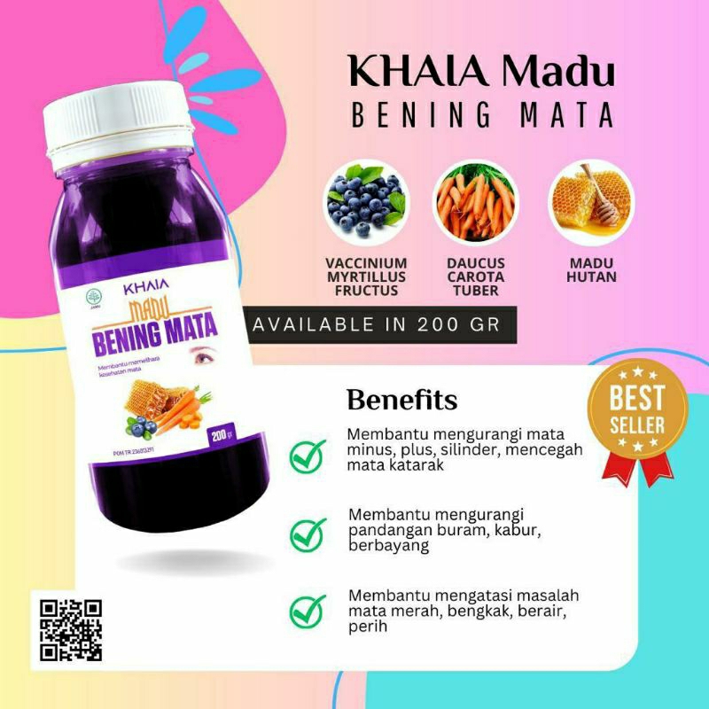 

Madu Bening Mata | Madu Herbal Vitamin Mata isi 200 ml