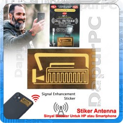 PENGUAT !! STIKER Sinyal JARINGAN Antena SIGNAL Warna GOLD STICKER SKIN SMARTPHONE HP / Garskin SINA