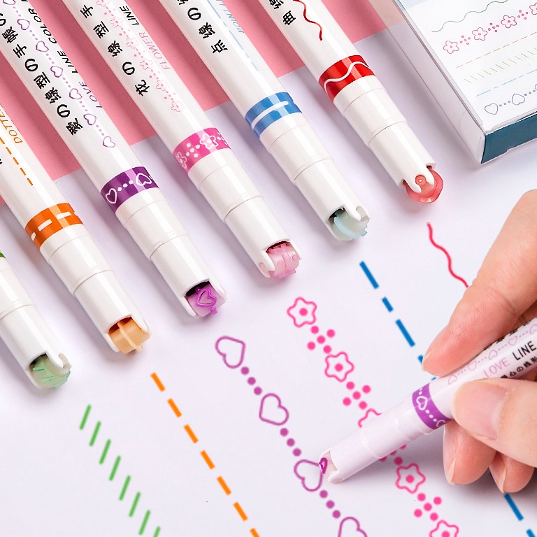 

[☎S92➢] PULPEN 1SET ISI 6PCS / PEN HIGHLIGHTER / HIGHLIGHTER BENTUK GARIS MULTI WARNA / DIY STATIONERY HIGHLIGHTER WARNA PASTEL Product Termurah