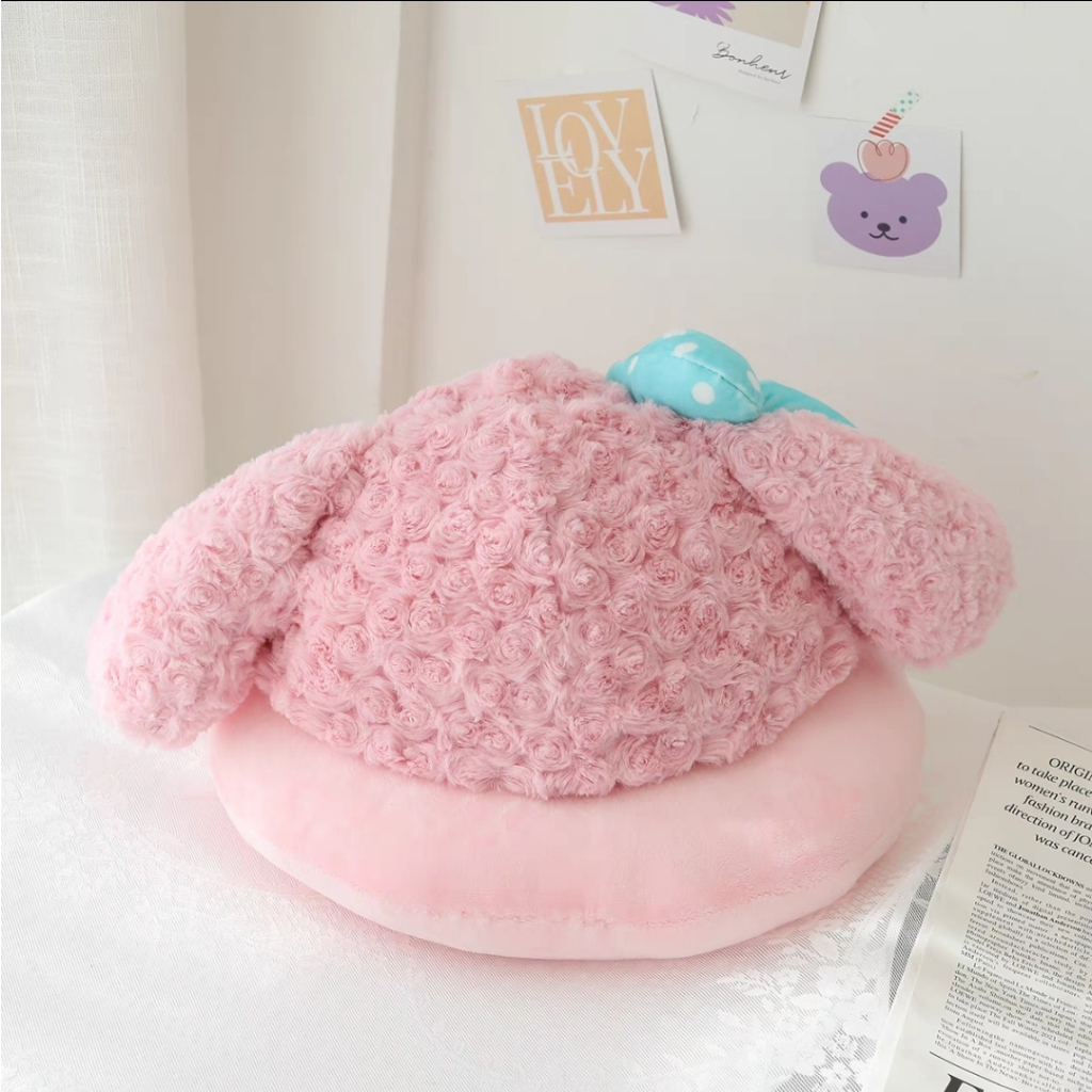 Bantal Leher Bantal U Neck Pillow Hoodie Sanrio Fluffy My Melody Kuromi Cinnamoroll Pochacco