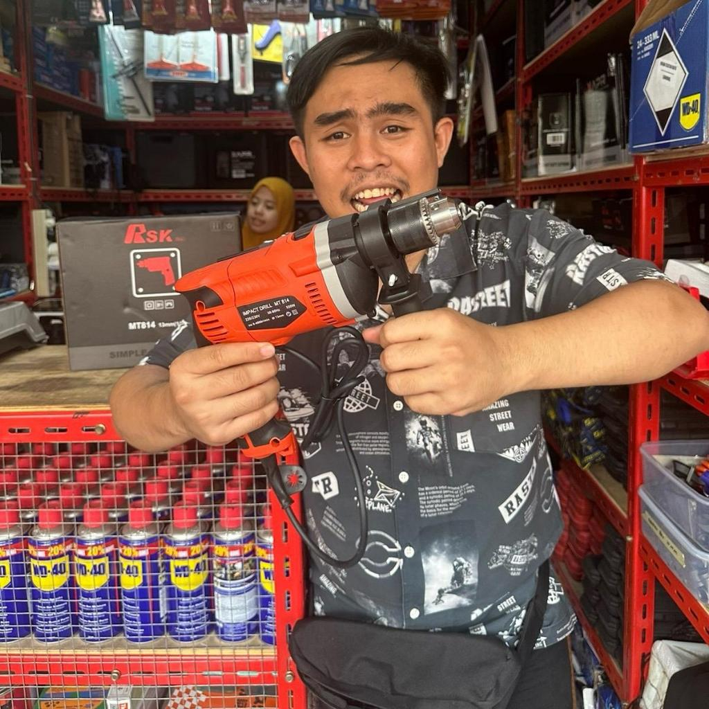 Mesin Bor Listrik 550 Watt 13 MM RSK X Gudang Jatek Mesin Bor Besi,Kayu dan Beton