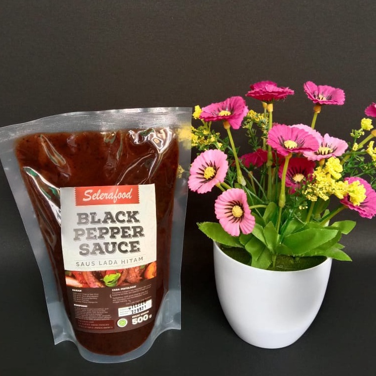

[PRODUK Q8RM087] Black Pepper Sauce - Saus Lada Hitam Selerafood 500 gr/Pack 86
