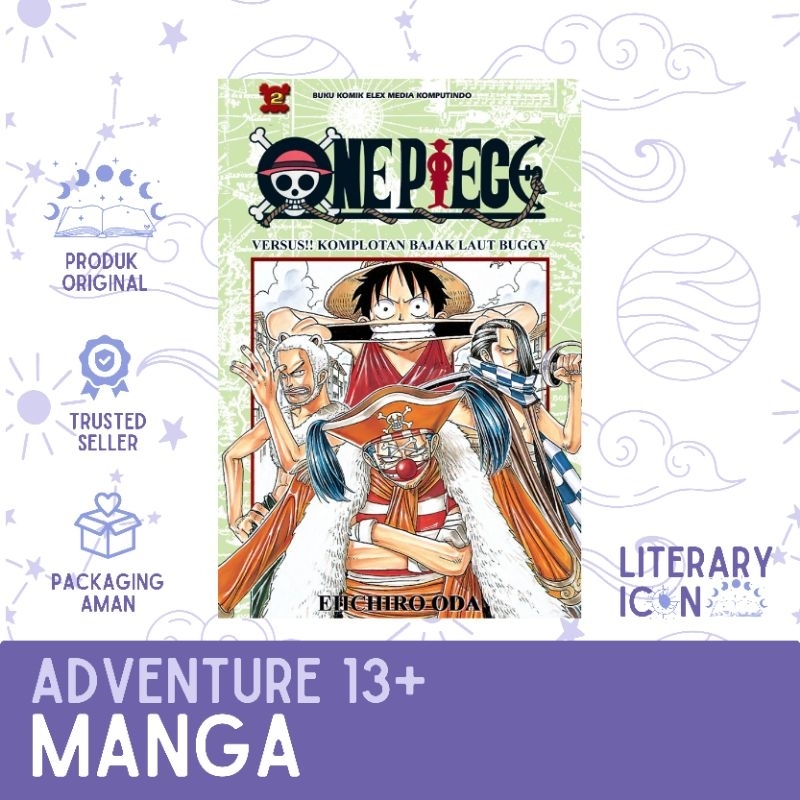Manga - Komik - One Piece Vol 2 - Versus Komplotan Bajak Laut Buggy - Eichiiro Oda