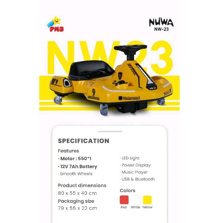 Mobil aki anak Nuwa Nw23 NW-23 NW 23 NW.23