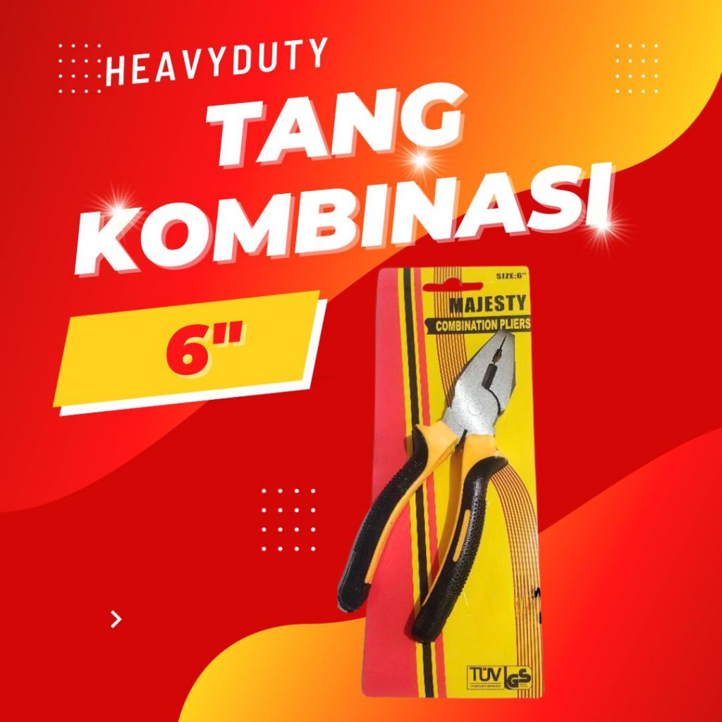 Tang Kombinasi HeavyDUty Plier Majesty Tang Potong / NOTRA / Dexpro / ONAT - MANADO