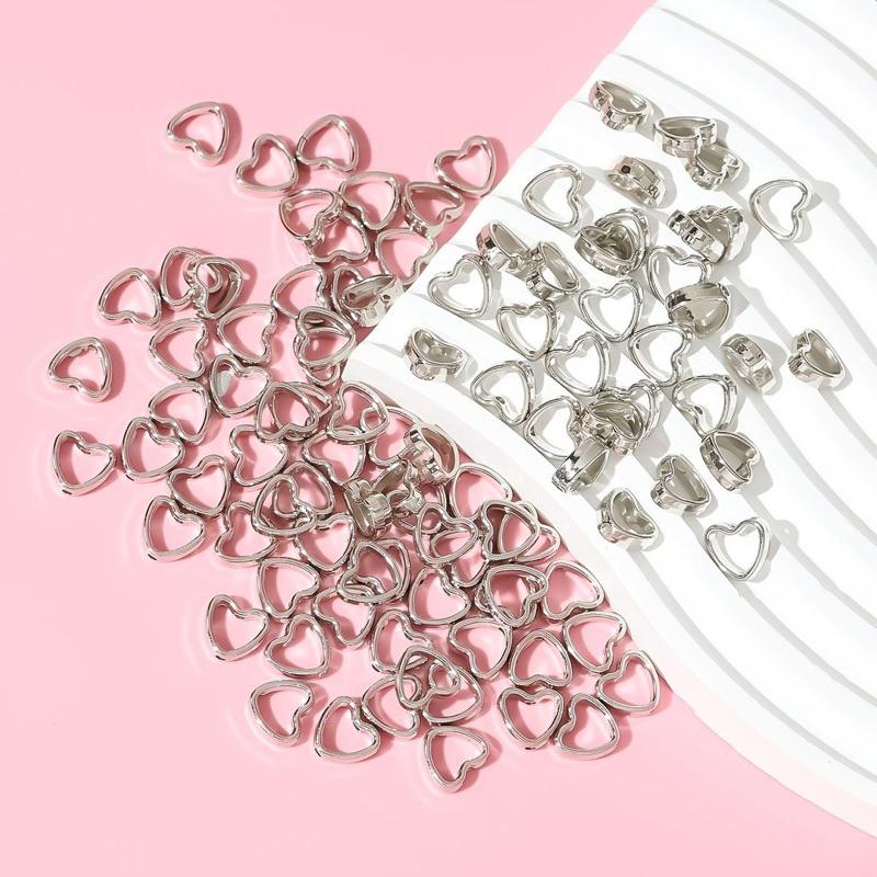 [10pcs] manik mote charm pandora love silver