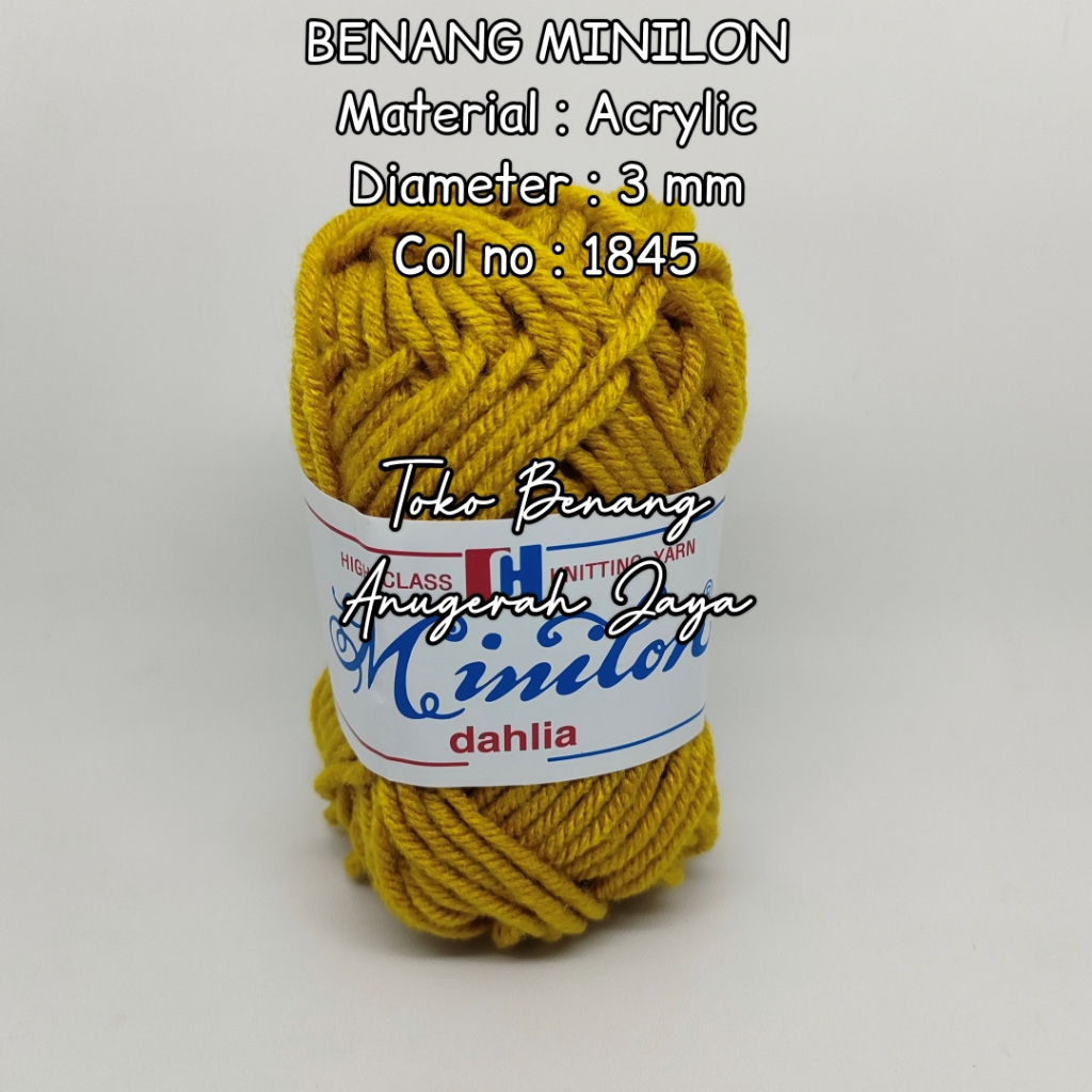 Benang Rajut Karpet / Benang Wol Besar / Benang Rajut Minilon No 1845