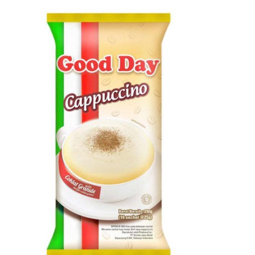 

KODE XBG950 GOOD DAY CAPUCCINO KOPI INSTANT RENCENG 10 SACHET