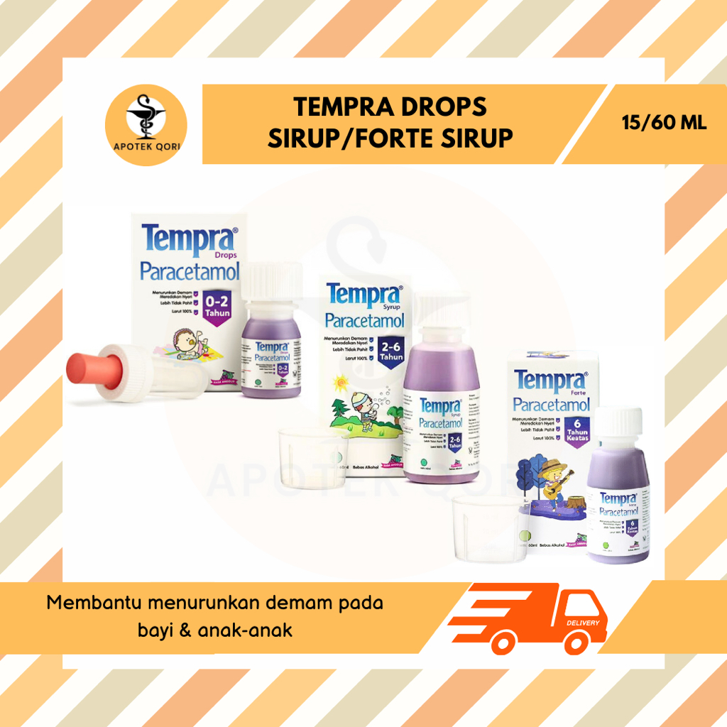 TEMPRA DROPS/TEMPRA SIRUP/TEMPRA SIRUP FORTE/PARACETAMOL/DEMAM NYERI BAYI ANAK