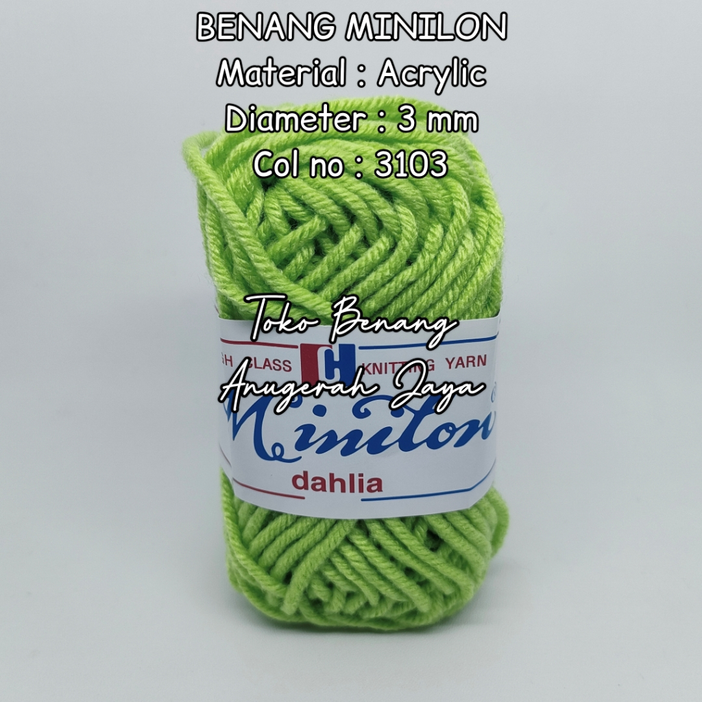 Benang Rajut Karpet / Benang Wol Besar / Benang Rajut Minilon no 3103