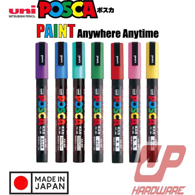 

R3@dy Stok UNI POSCA PC-3M Paint Marker (Fine Point) Ready Gan