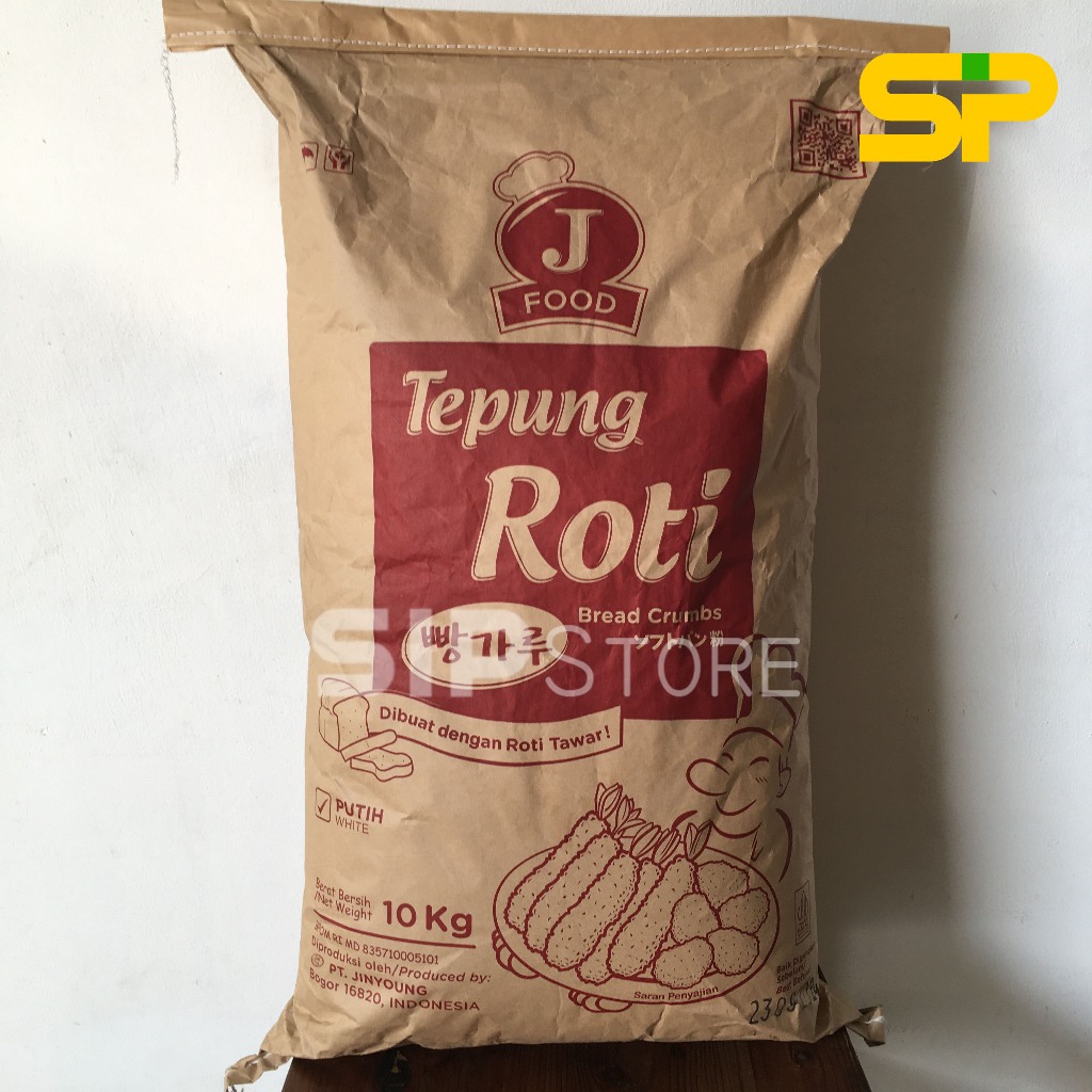 

J FOOD Tepung Roti PUTIH / Tepung Panir / Bread Crumbs (WHITE) 10kg / JFOOD Panir