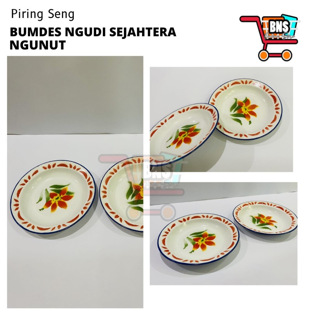 PIRING ENAMEL/PIRING JADUL/PIRING SENG MOTIF/PIRING SENG MOTIF BUNGA