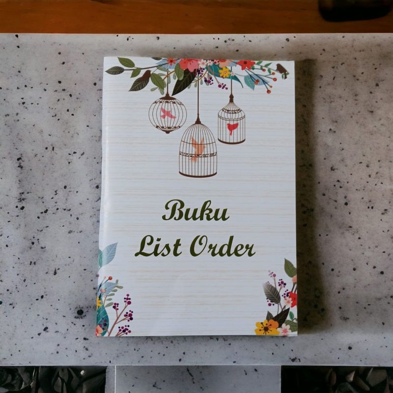 

BUKU LIST ORDER OLSHOP /BUKU REKAP LIST ORDER MURAH