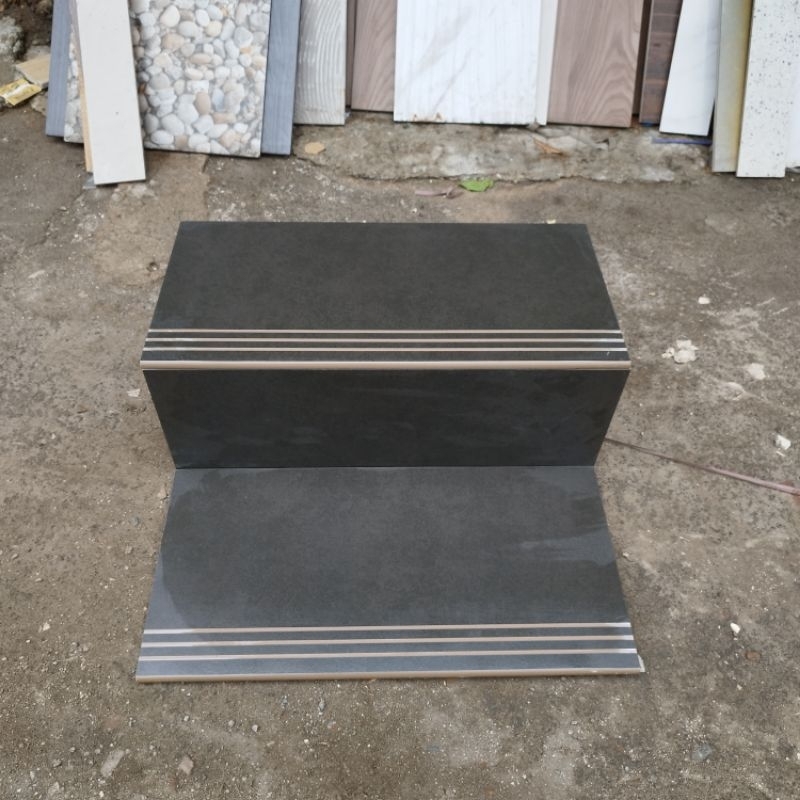 granit tangga dop Cemento black uk 30×60&20×60 1set