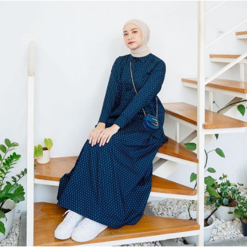 Mana Set Pattern Navy by Aisha Studio