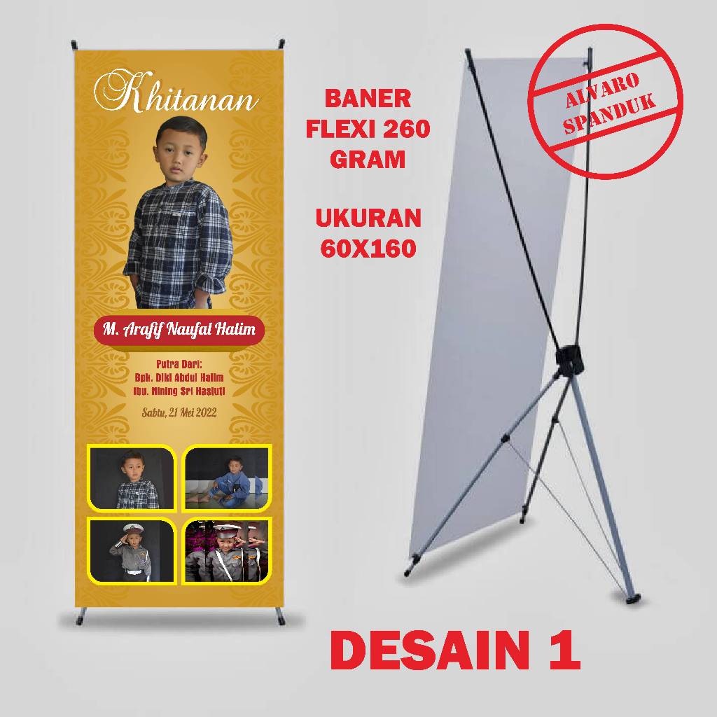 BANNER KHITANAN / SPANDUK KHITANAN / PAKET BANNER KHITANAN FREE DESAIN