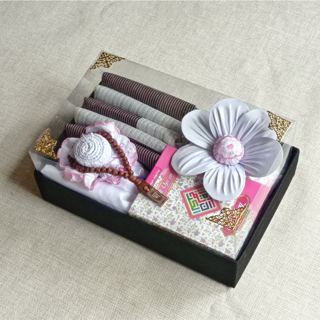 Mahar Nikah Seoerangkat Alat Sholat Cewek isi Lengkap Mukena Katun Tebal | Kado Ulang Tahun