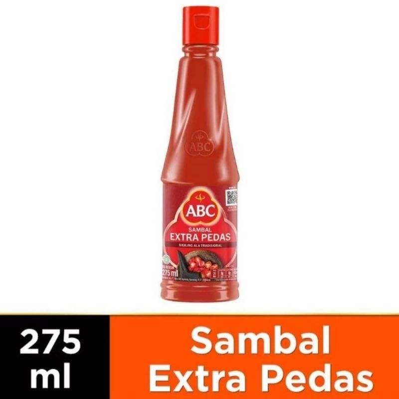 

SAUS SAMBAL ABC 275ML EXTRA PEDAS/SAMBAL ASLI