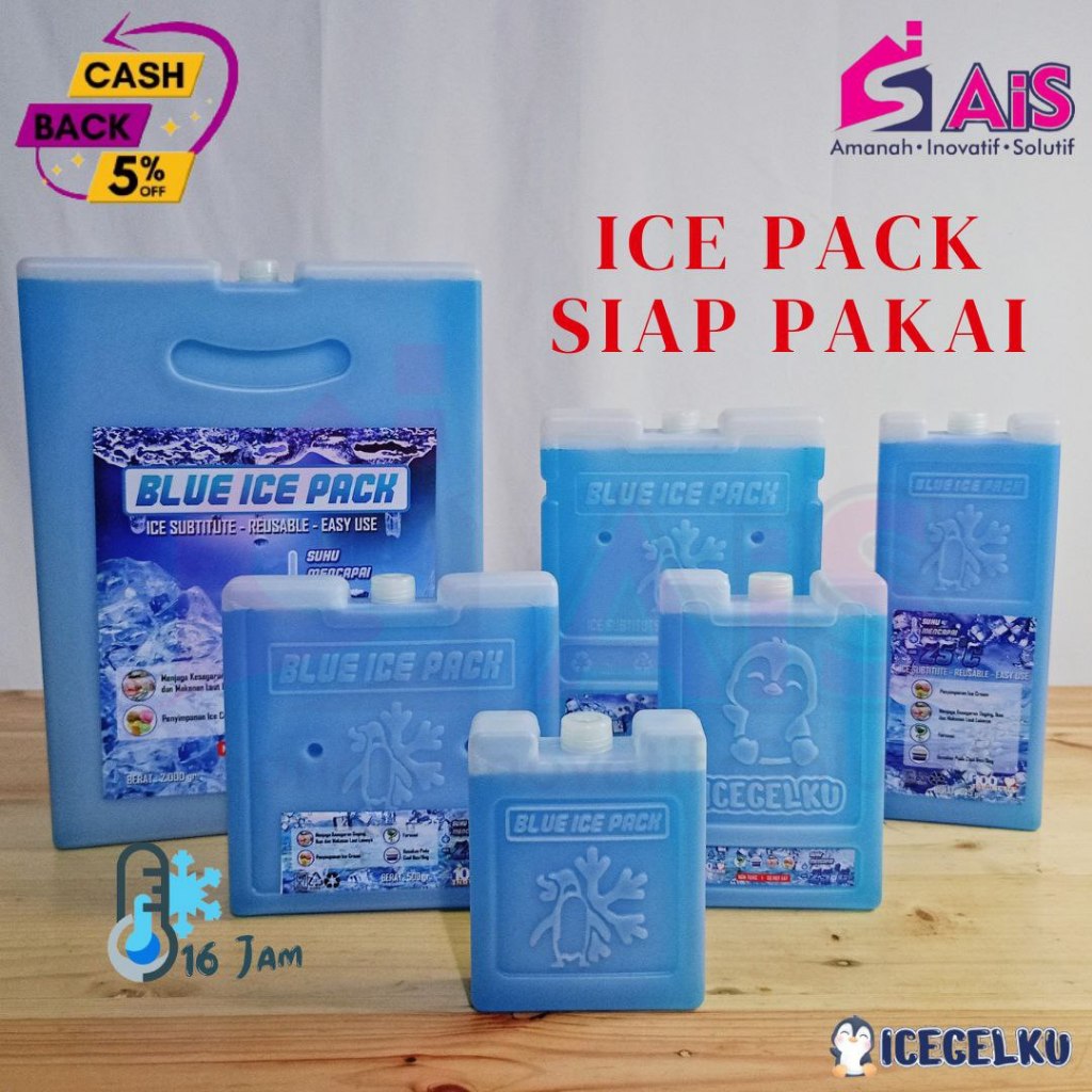 ICEGELKU ICE PACK SIAP PAKAI ICE GEL PACK KOTAK BLUE PACK ICEPACK COOLER BOX ICEGEL COOLER BAG ICE P