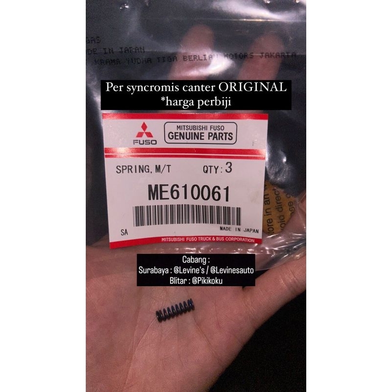 per syncromis canter original ME610061 (harga perbiji) / per sincromis canter original / spring sync